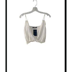Brandy Melville White One Size Crop Top